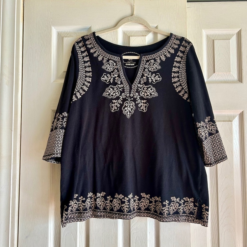 Plus size boho tunic